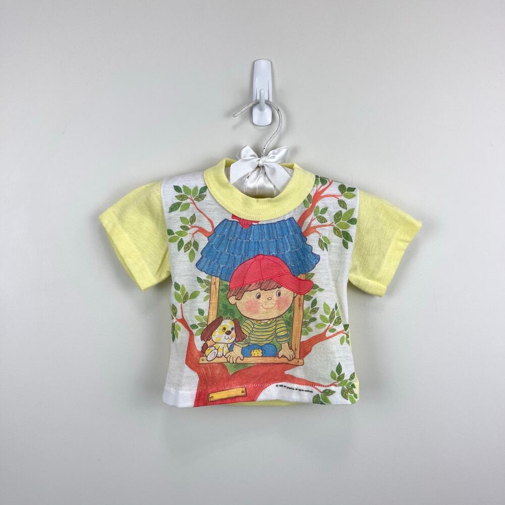 Vintage 80s Short Sleeve Boy & Dog Clubhouse T-Shirt Baby Boy